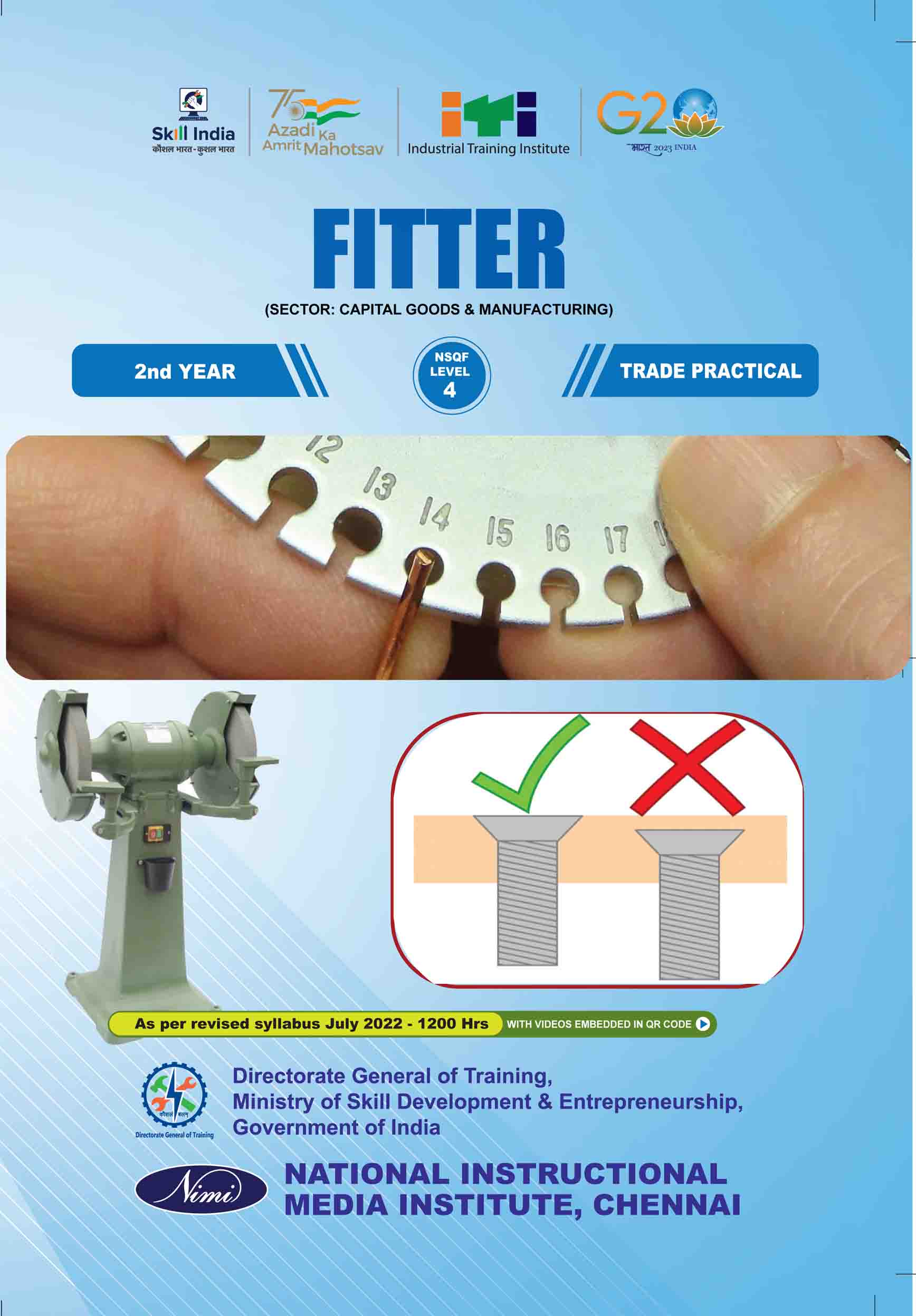 Fitter 2nd Year Practical - English - Revised NSQF LEVEL 4